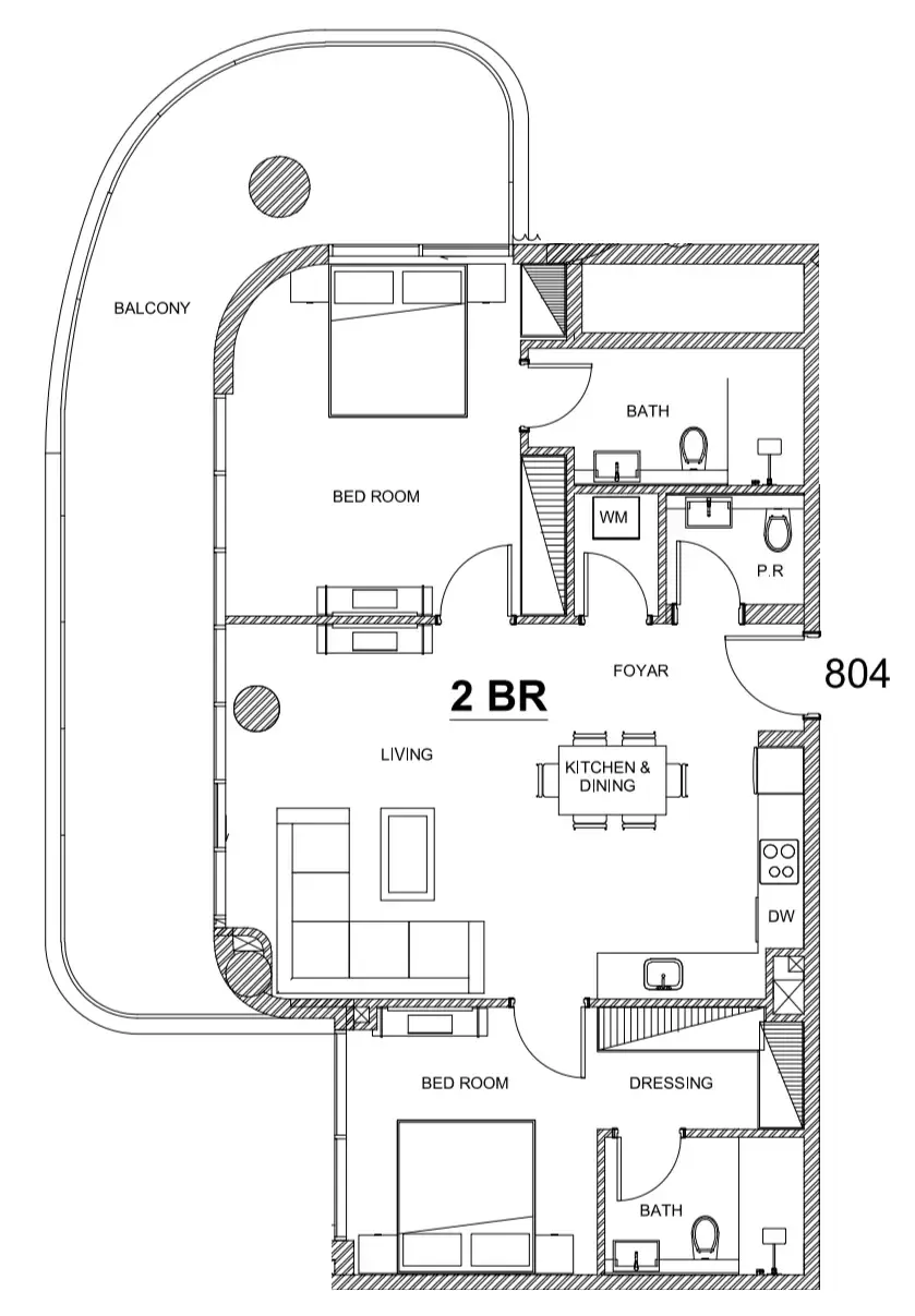 2 bed