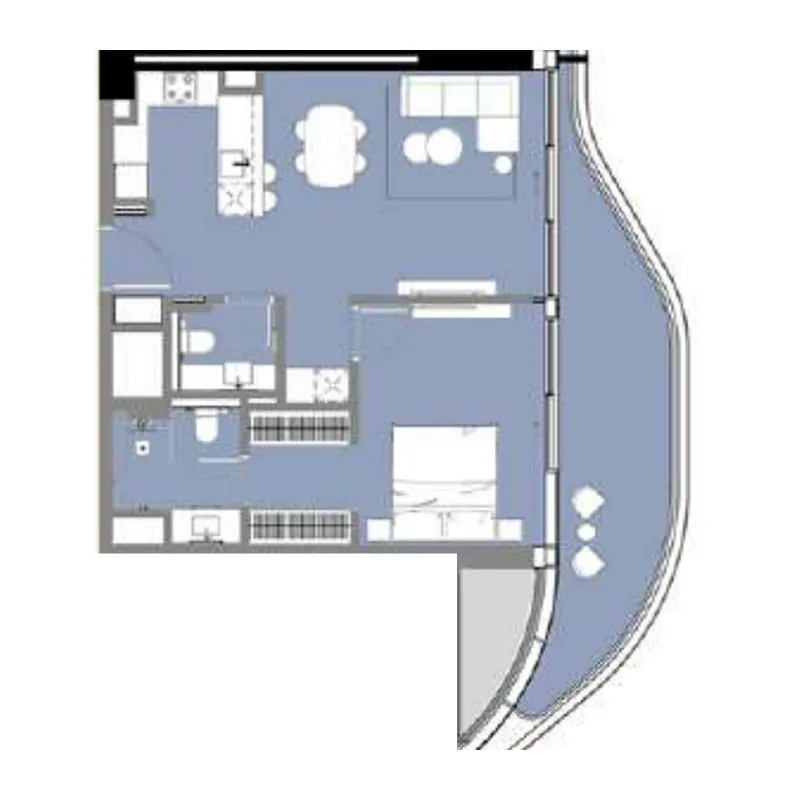 1 bed