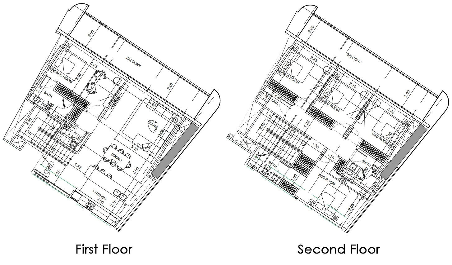 5 bedrooms floor plan
