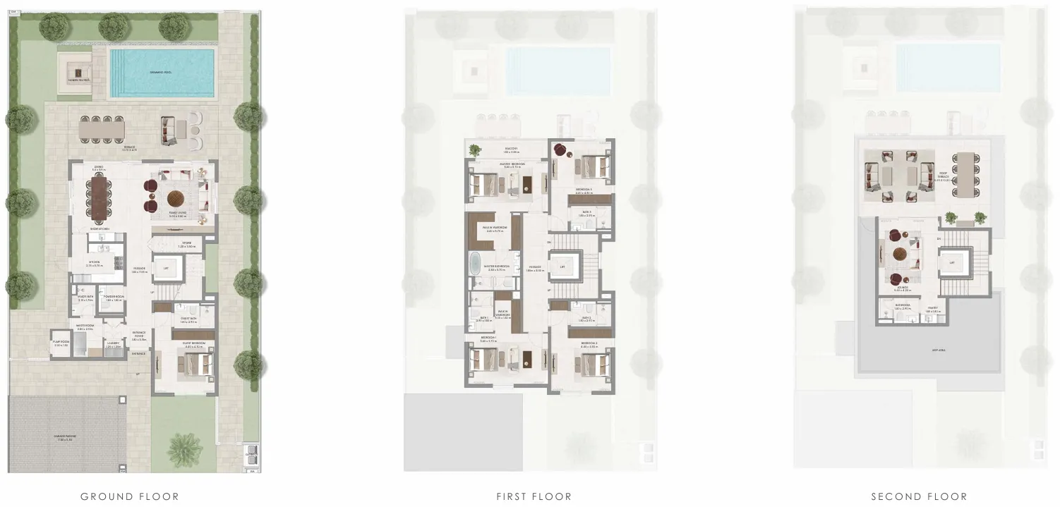 5-bedroom villa floor plan