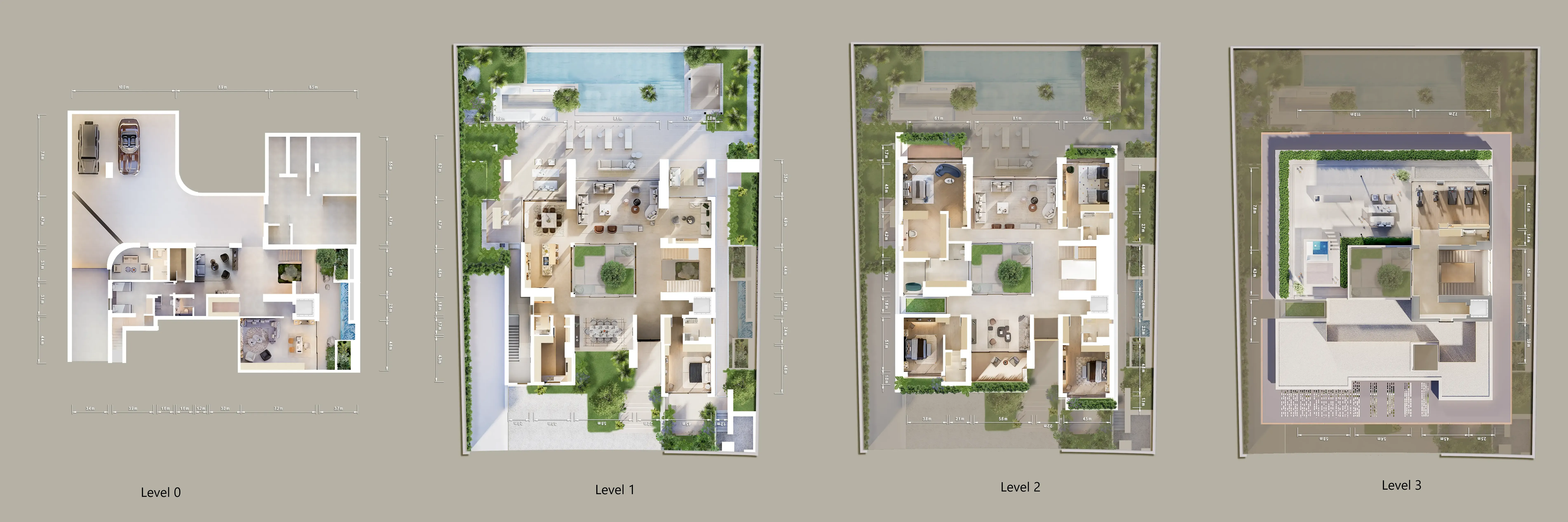 5-bedroom villa floor plan