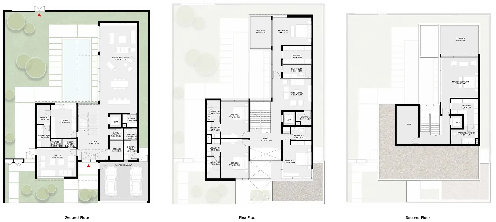 5-bedroom home floor plan