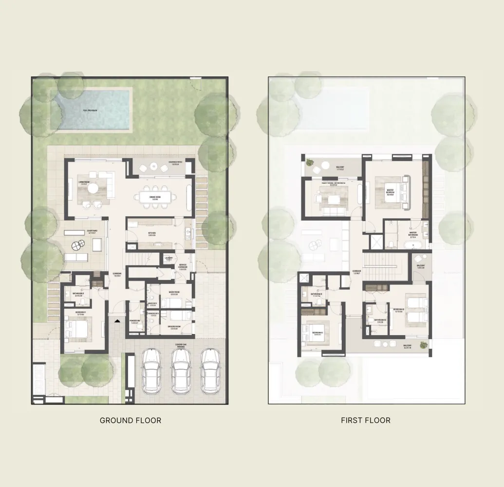 5-bedroom villa floor plan