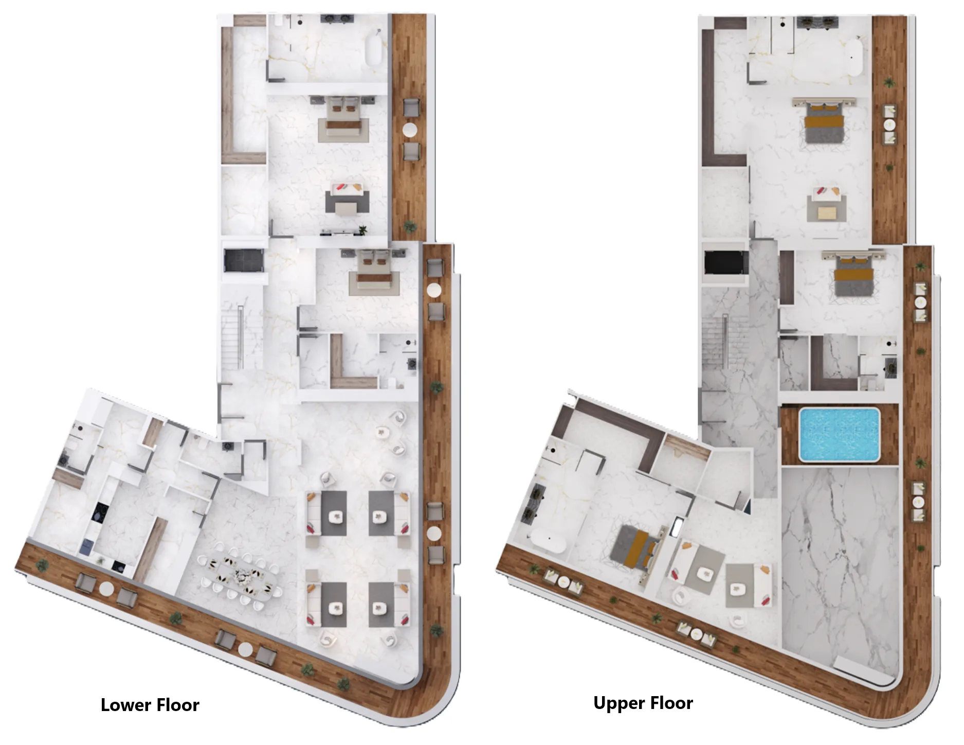 Danube Bayz 102 5BR floor plan