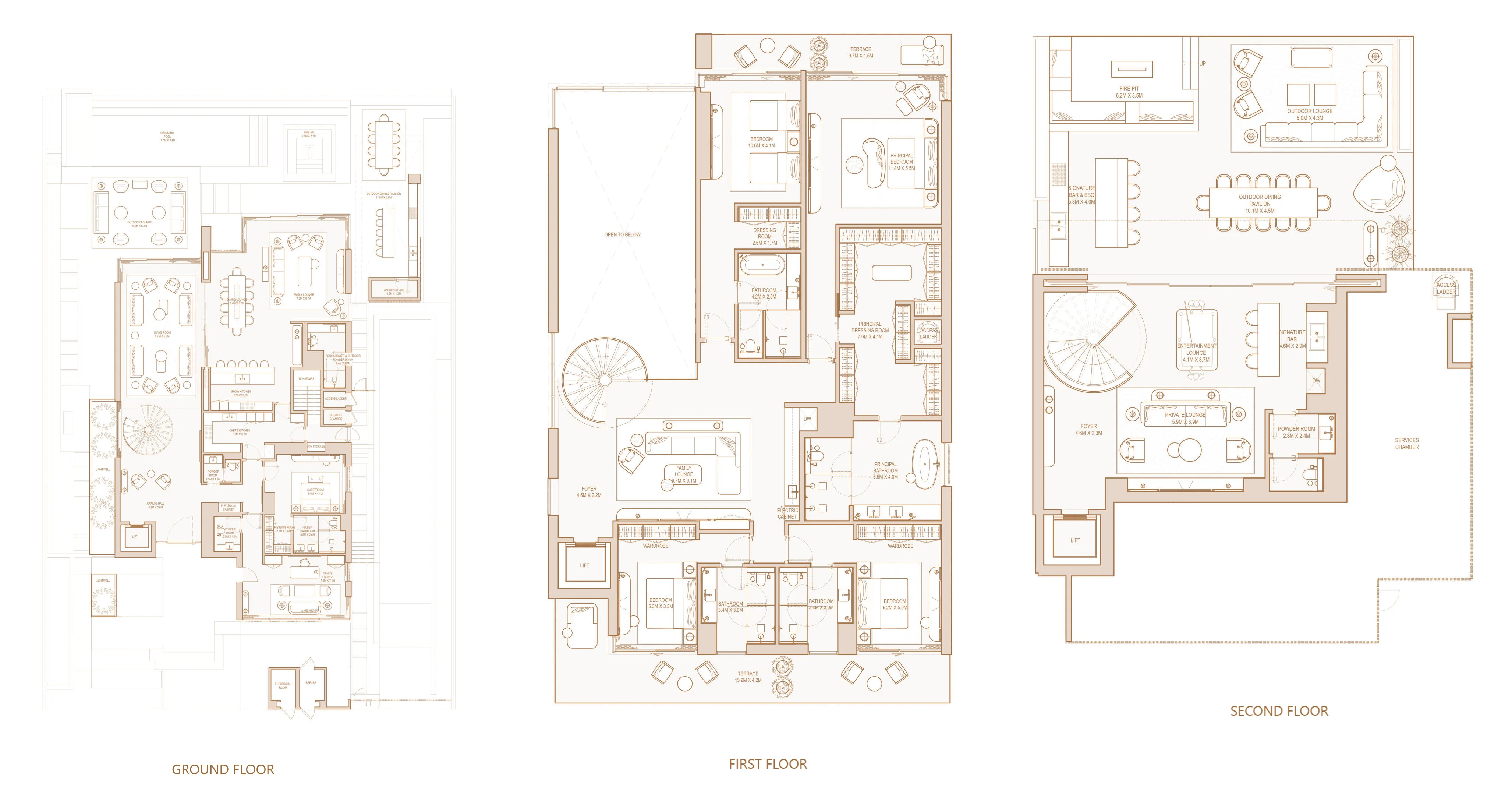 5-bedroom villa floor plan