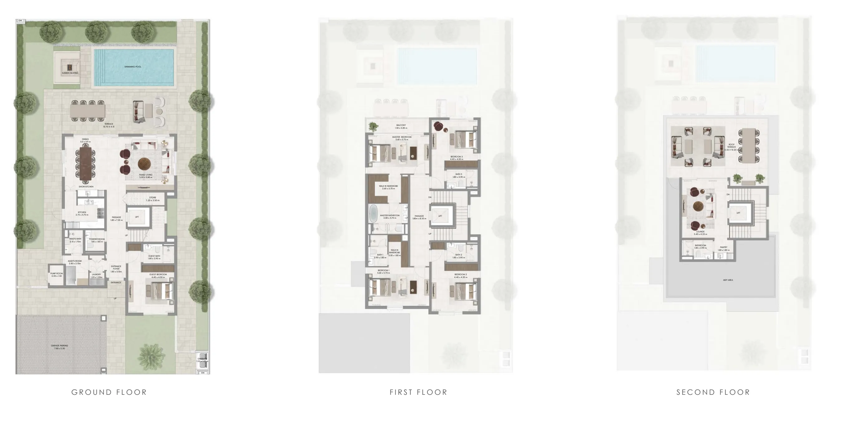 5-bedroom villa floor plan
