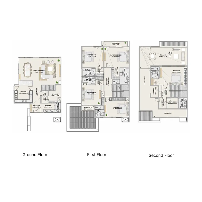 5-bedroom villa floor plan