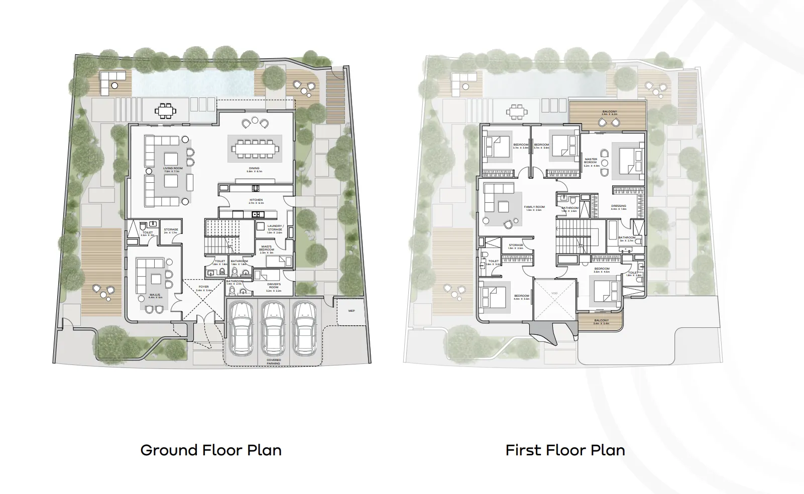 5-bedroom home floor plan