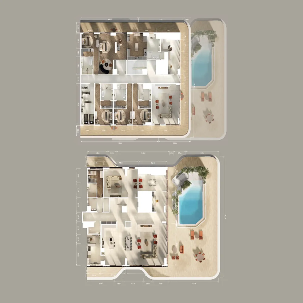5 bedrooms floor plan