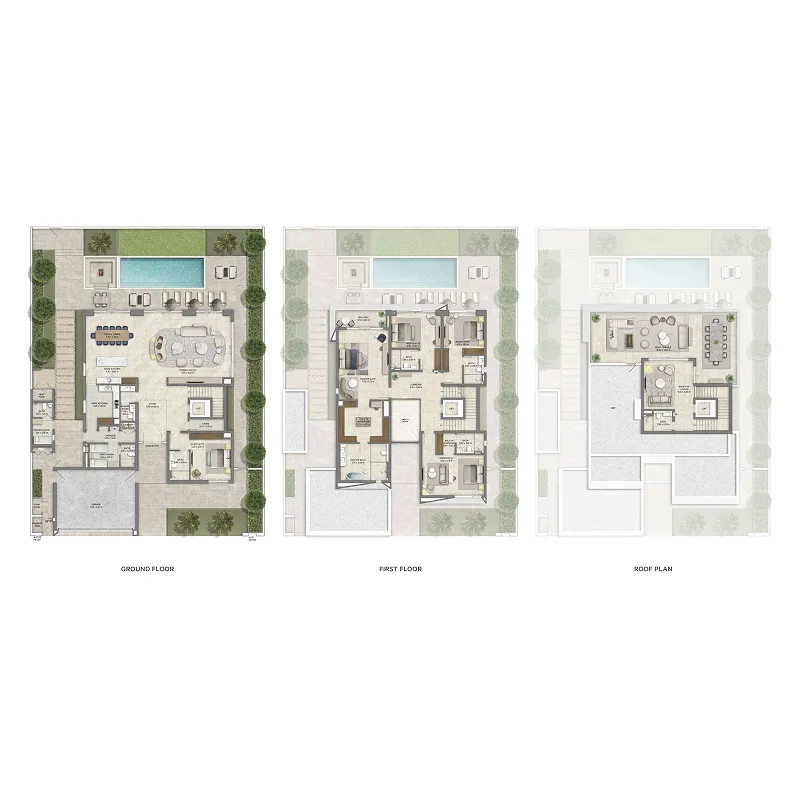 Address Villas Tierra — 5 Bedrooms floor plan