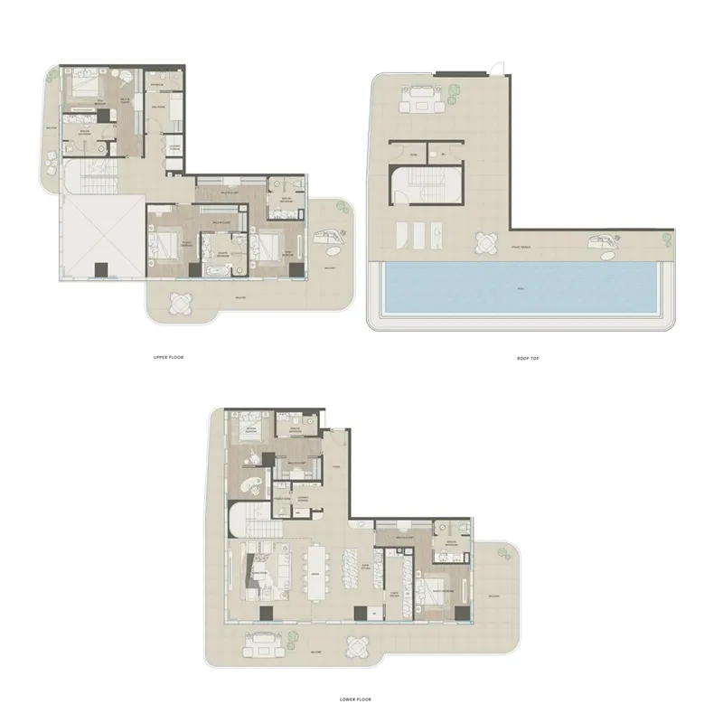 5 bedrooms floor plan