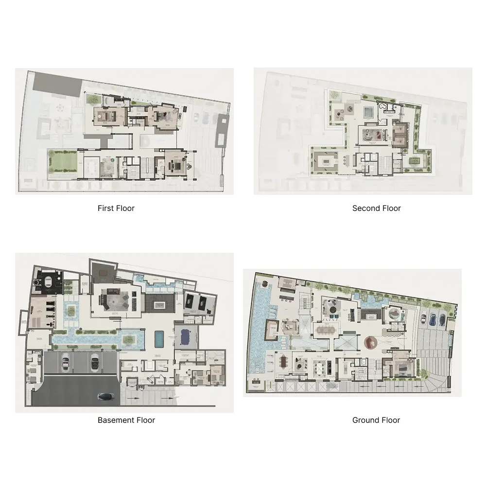 5-bedroom villa floor plan