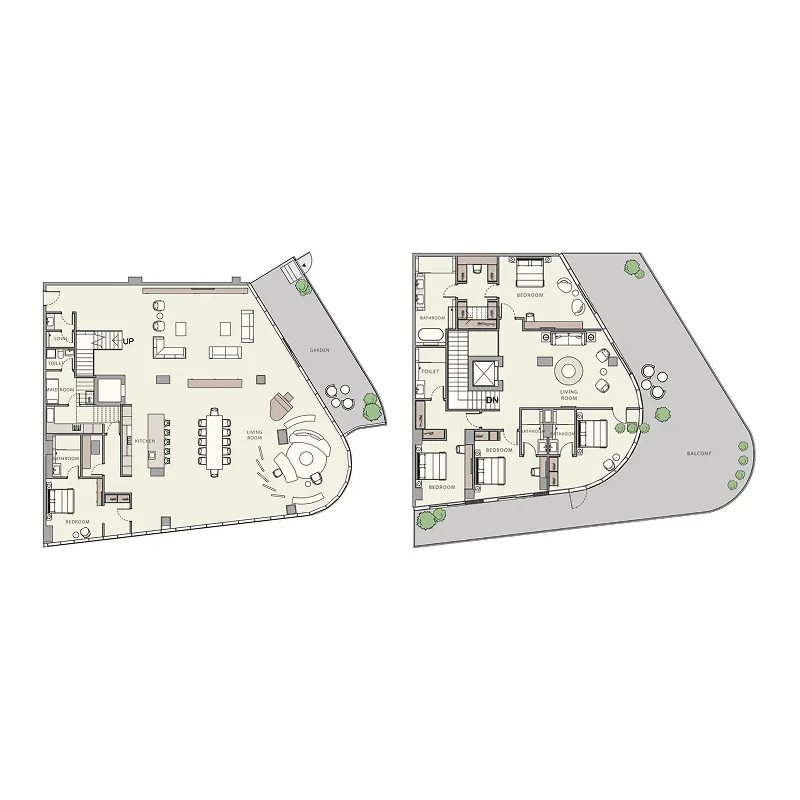 5 bedrooms floor plan