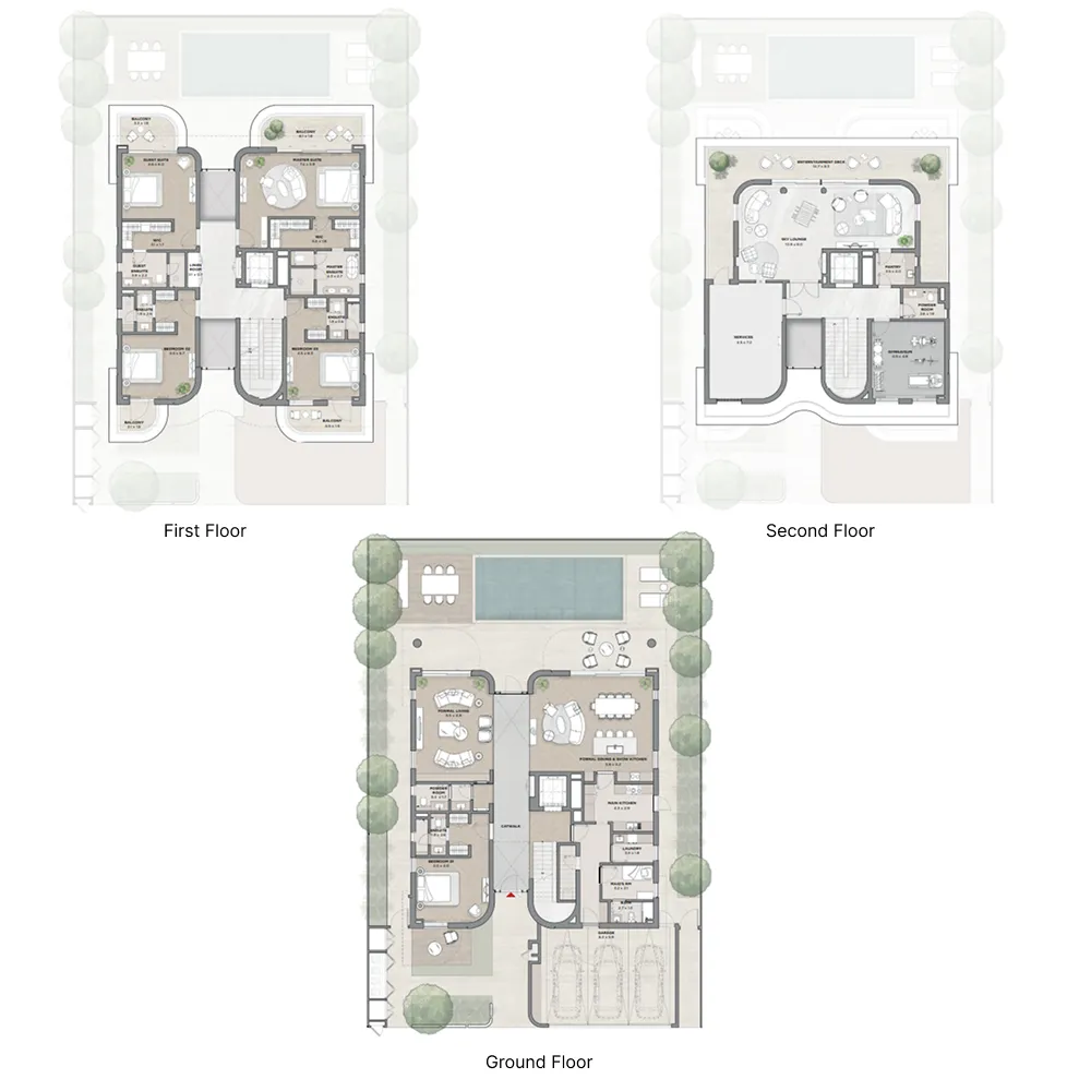 5-bedroom villa floor plan