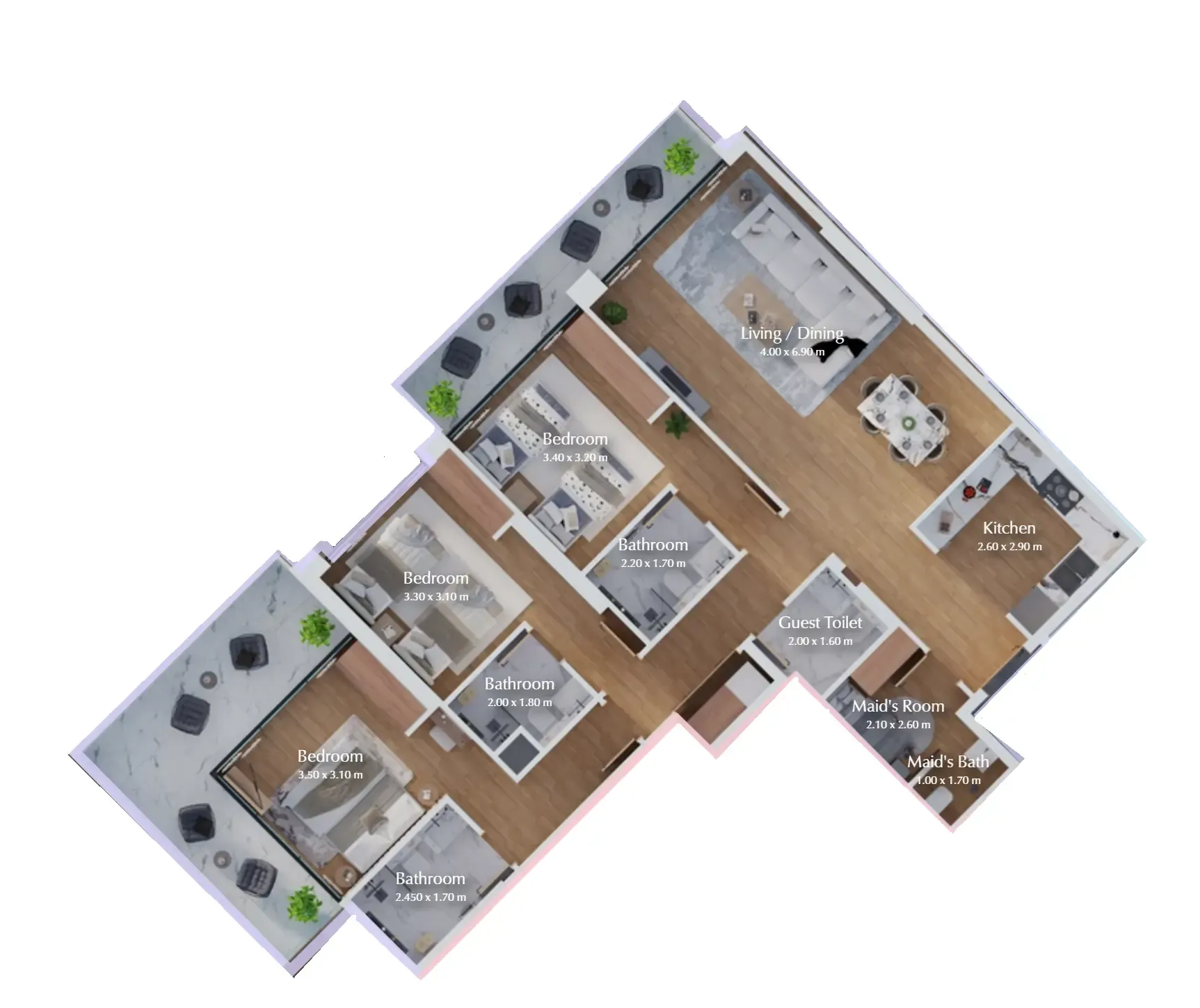 3BR Layout