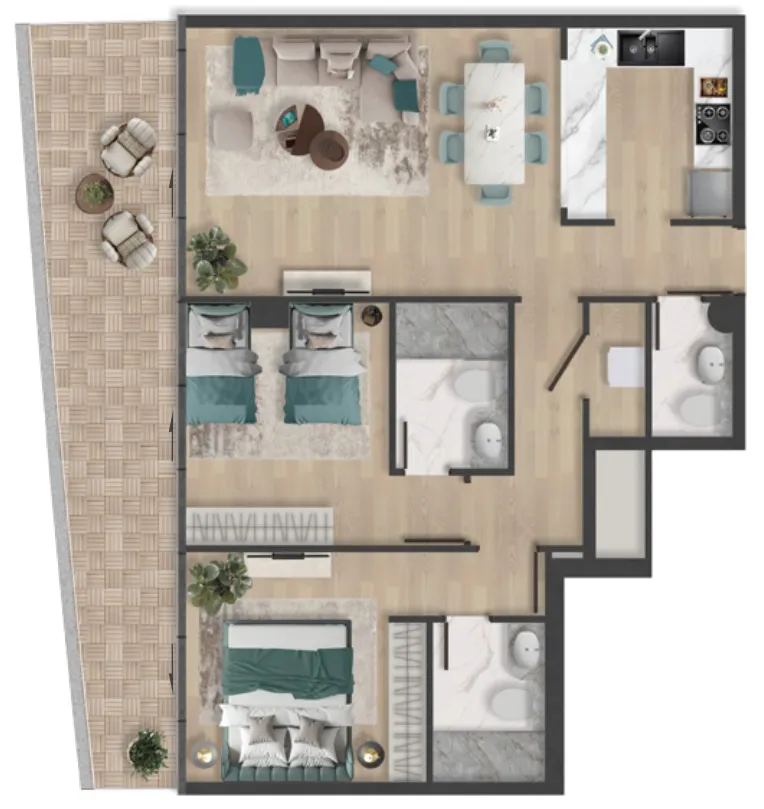 2BR Layout