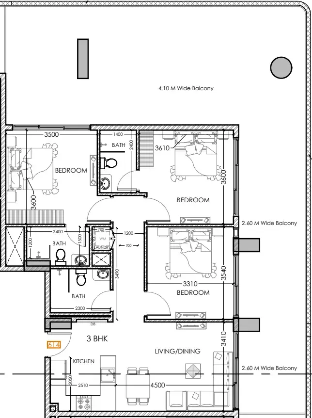 Dugasta Al Haseen Residences 5 floor plan