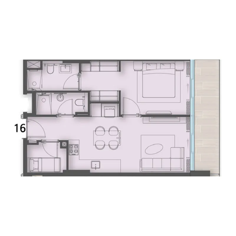 1 bed