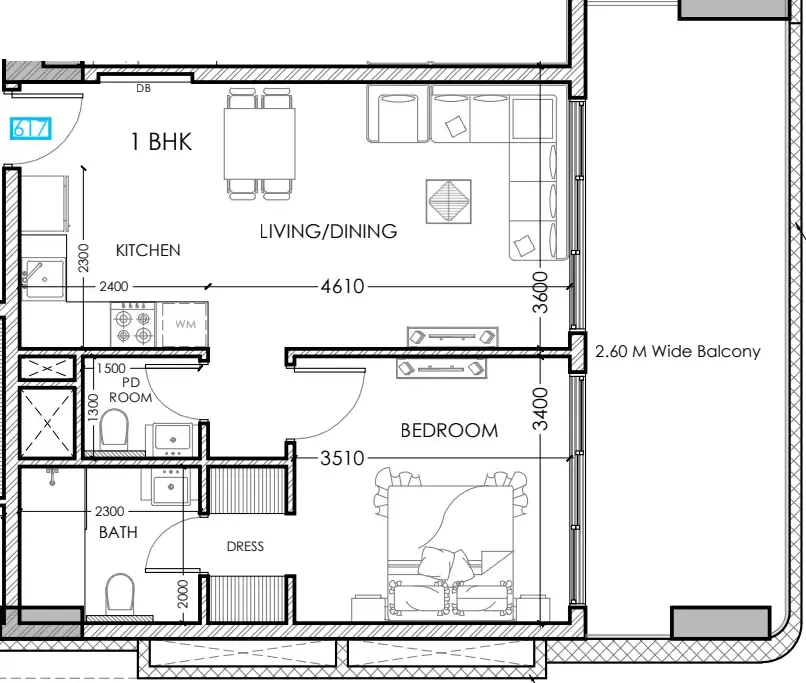Dugasta Al Haseen Residences 5 floor plan