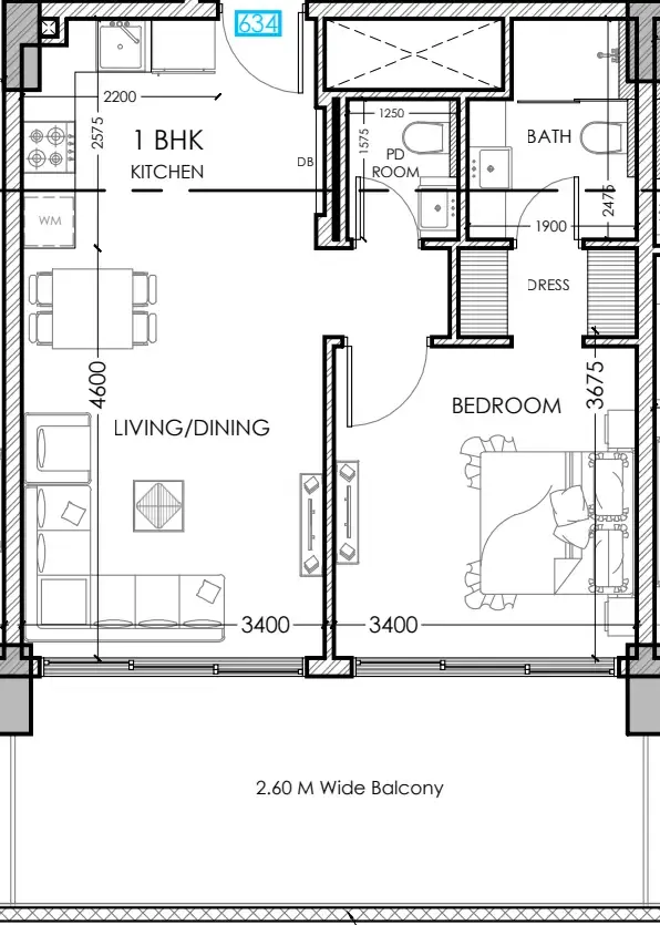 Dugasta Al Haseen Residences 5 floor plan