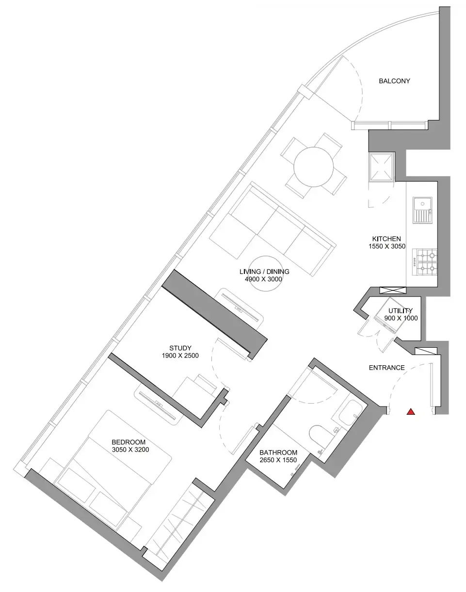 1 bed