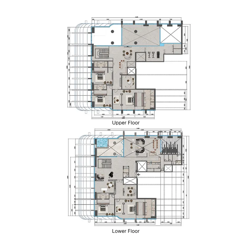 6 bedrooms floor plan