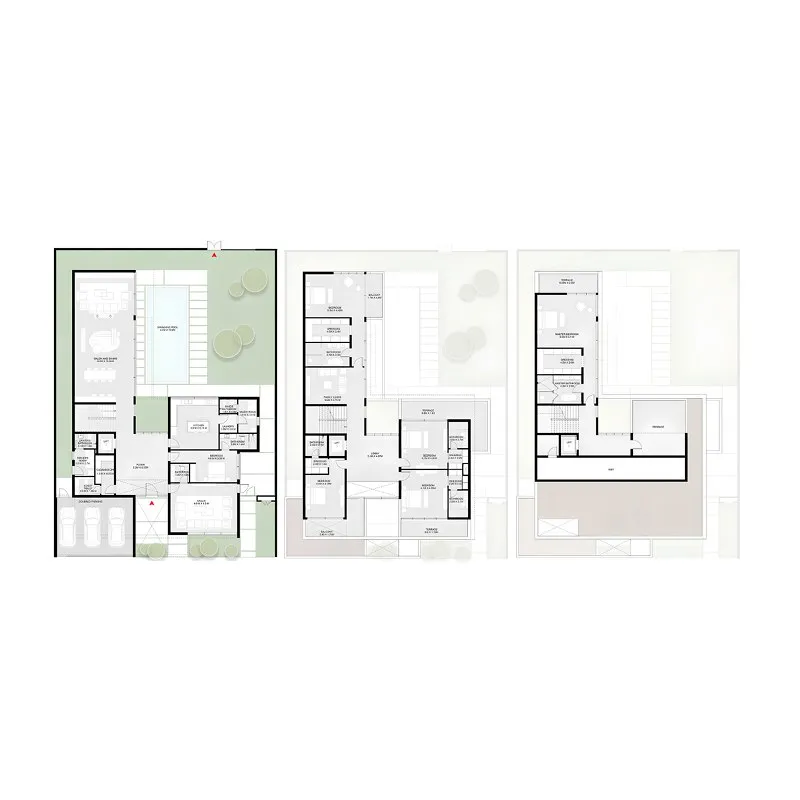 6-bedroom villa floor plan
