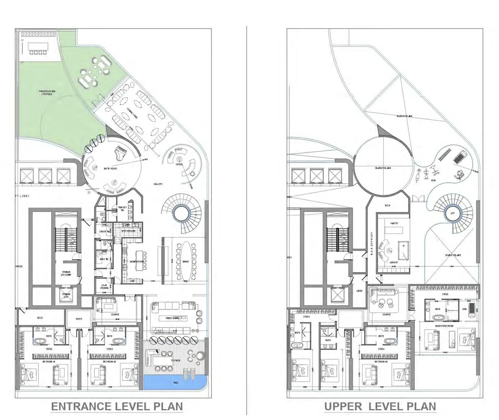 6 bedrooms floor plan
