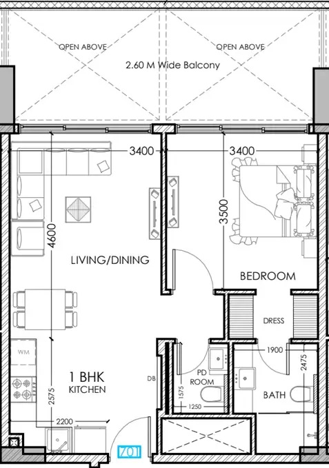 Dugasta Al Haseen Residences 5 floor plan