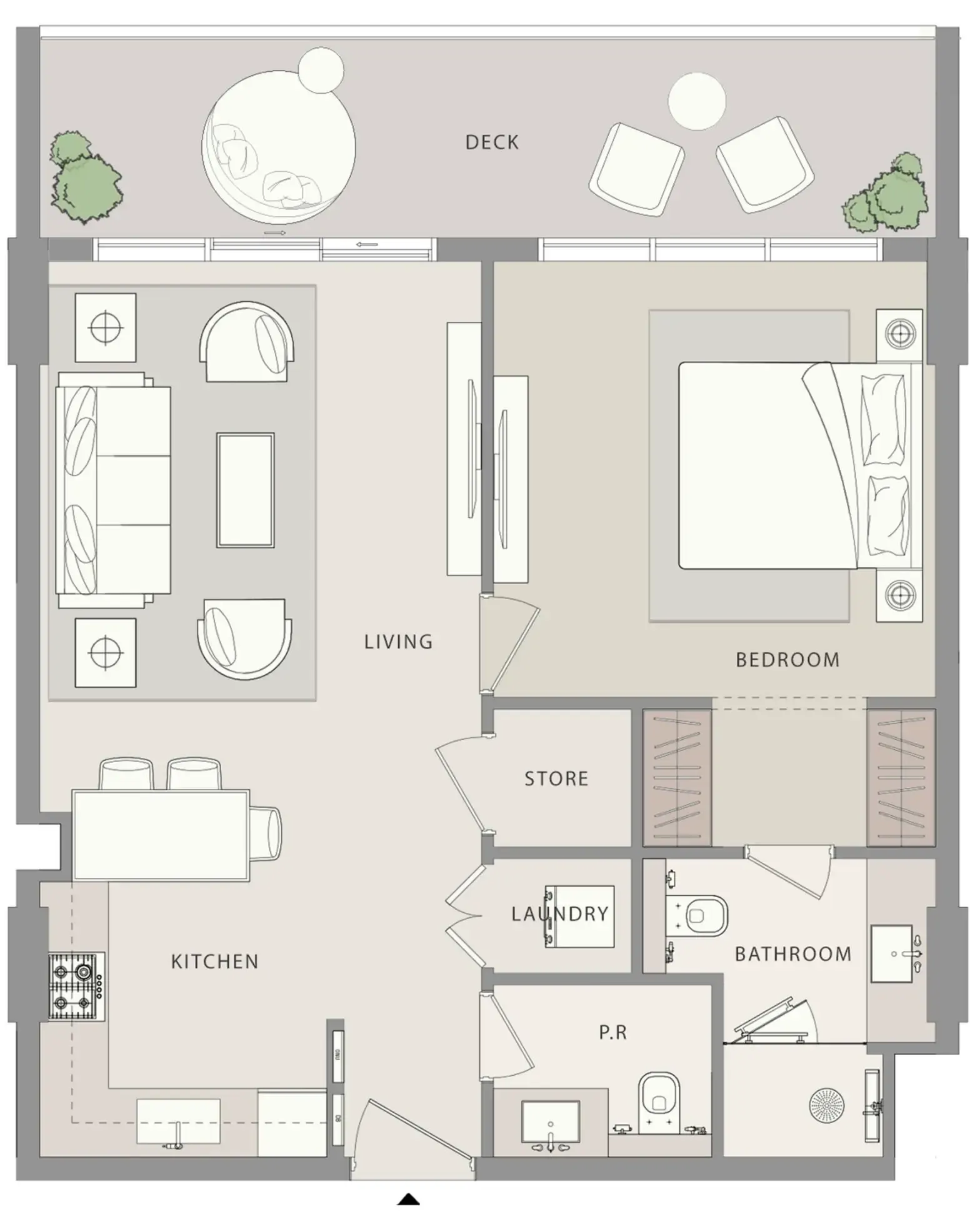 1 bed