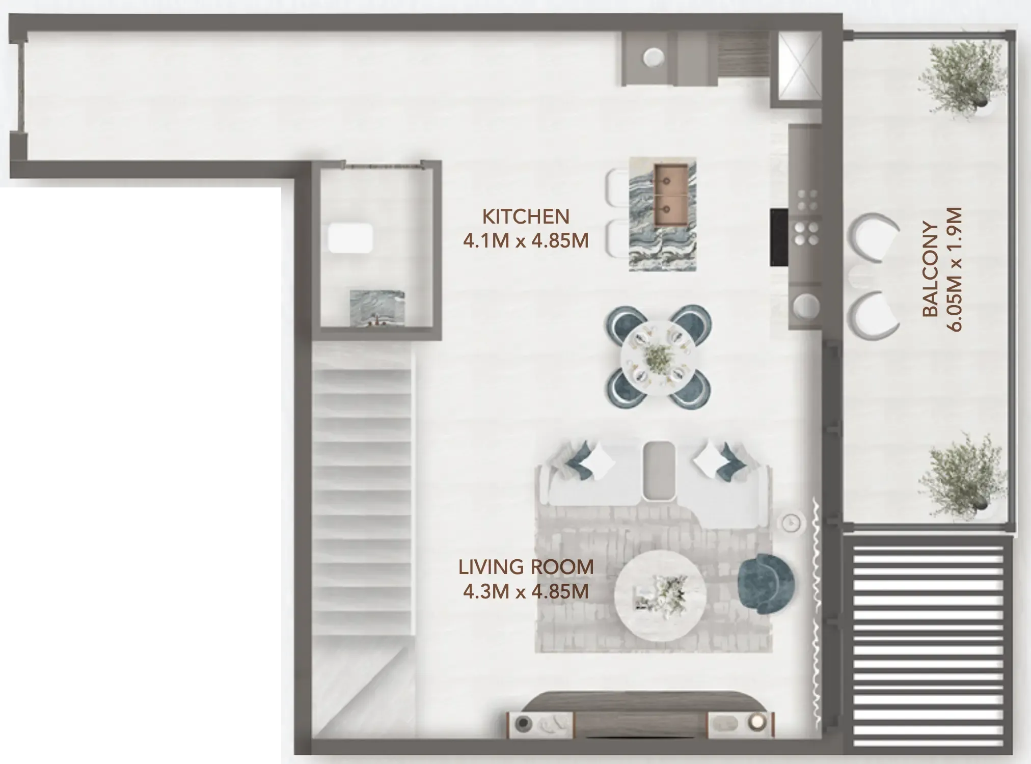 1 bed