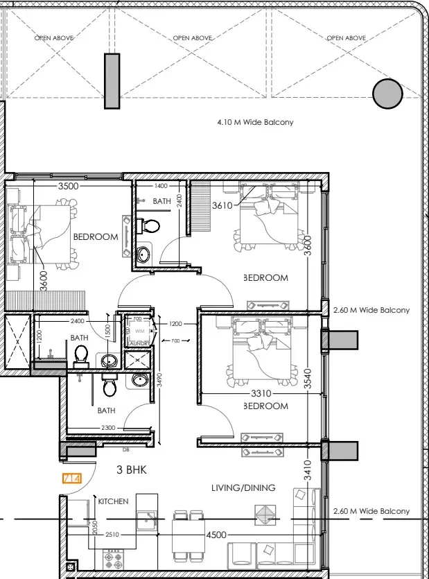 Dugasta Al Haseen Residences 5 floor plan
