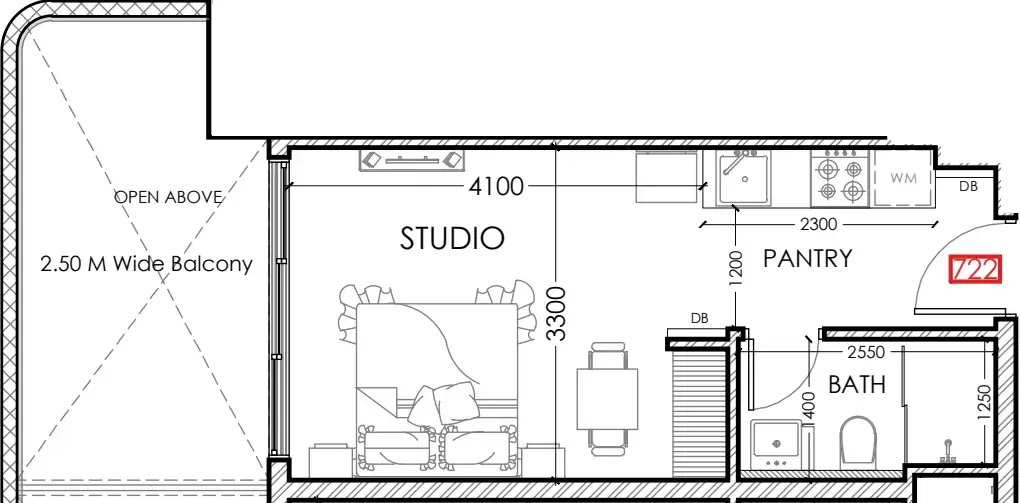 Dugasta Al Haseen Residences 5 floor plan