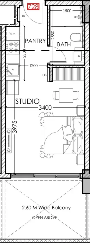 Dugasta Al Haseen Residences 5 floor plan