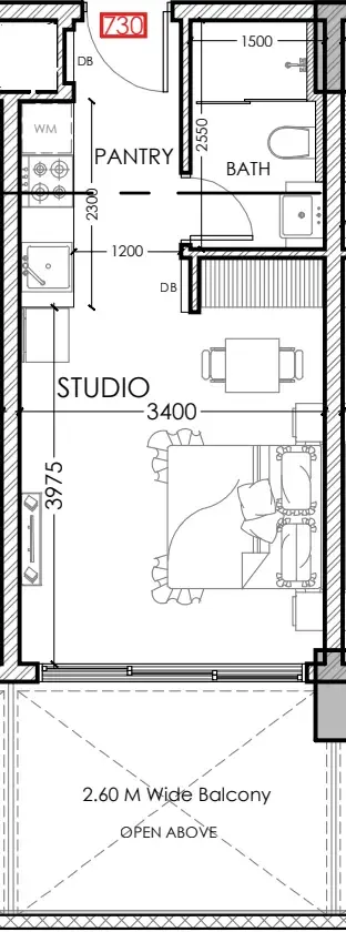 Dugasta Al Haseen Residences 5 floor plan