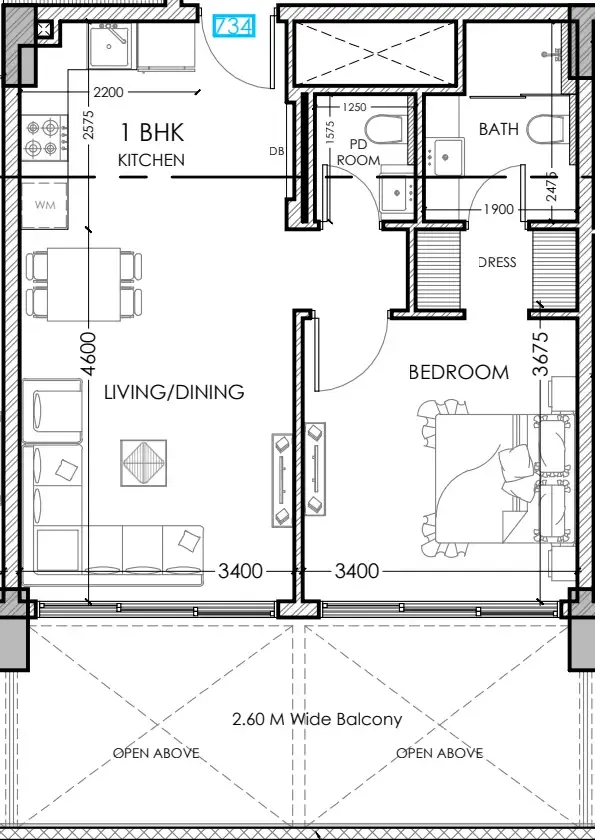 Dugasta Al Haseen Residences 5 floor plan