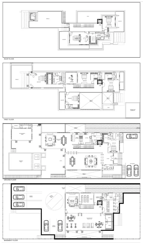 7 bedrooms floor plan