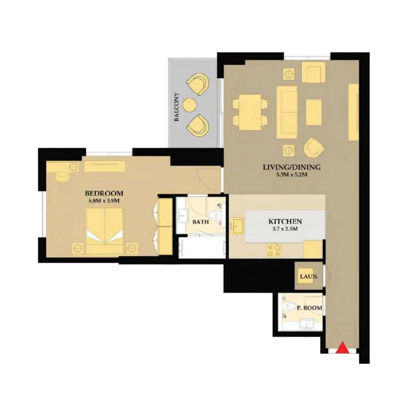 1 bed