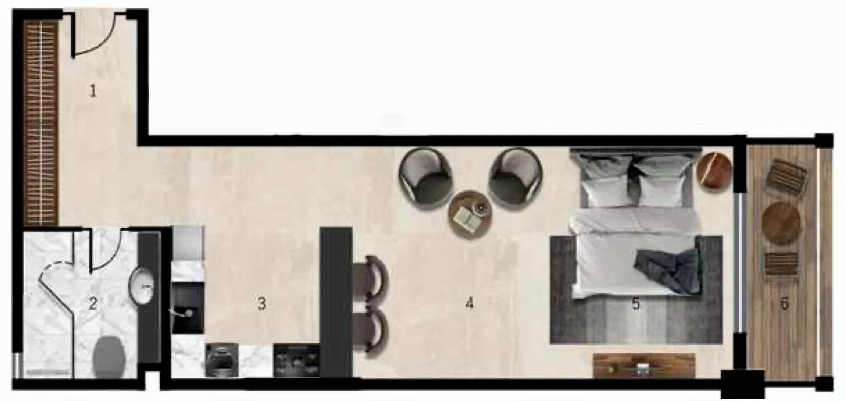 Studio floor plan