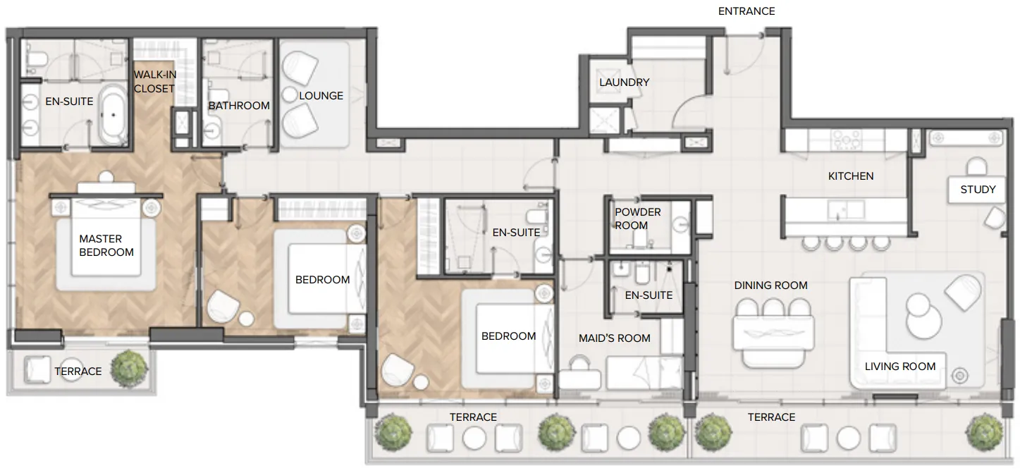 3 bed