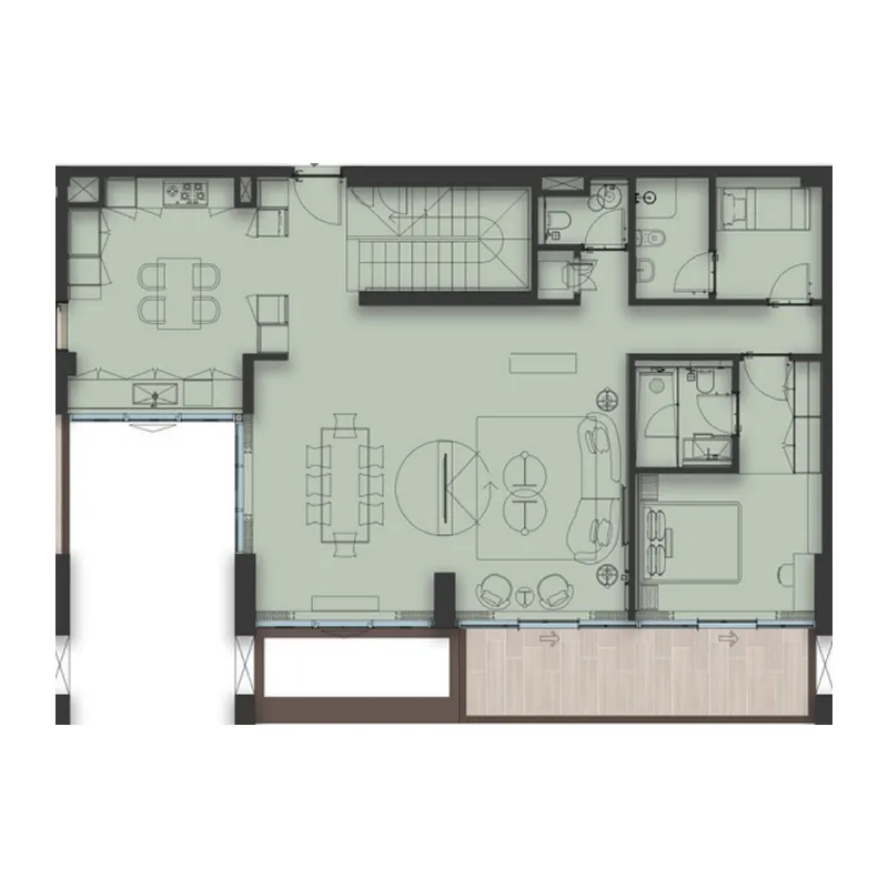 4 bedrooms floor plan