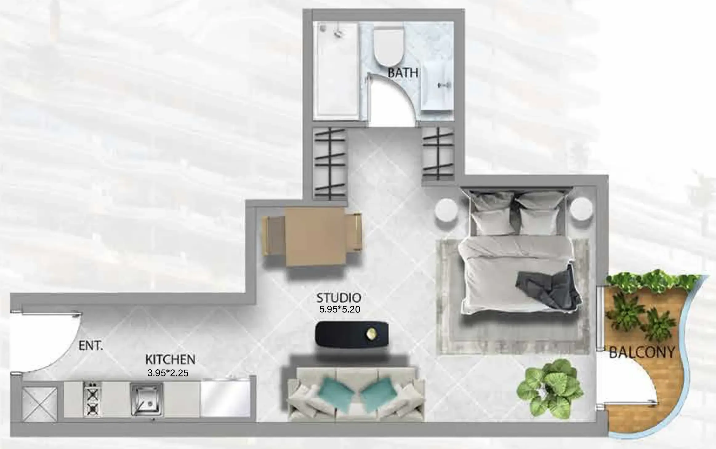 Studio floor plan