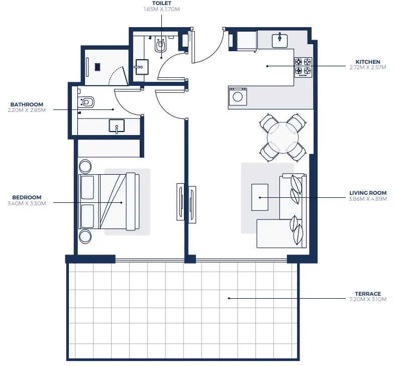 1BR Layout