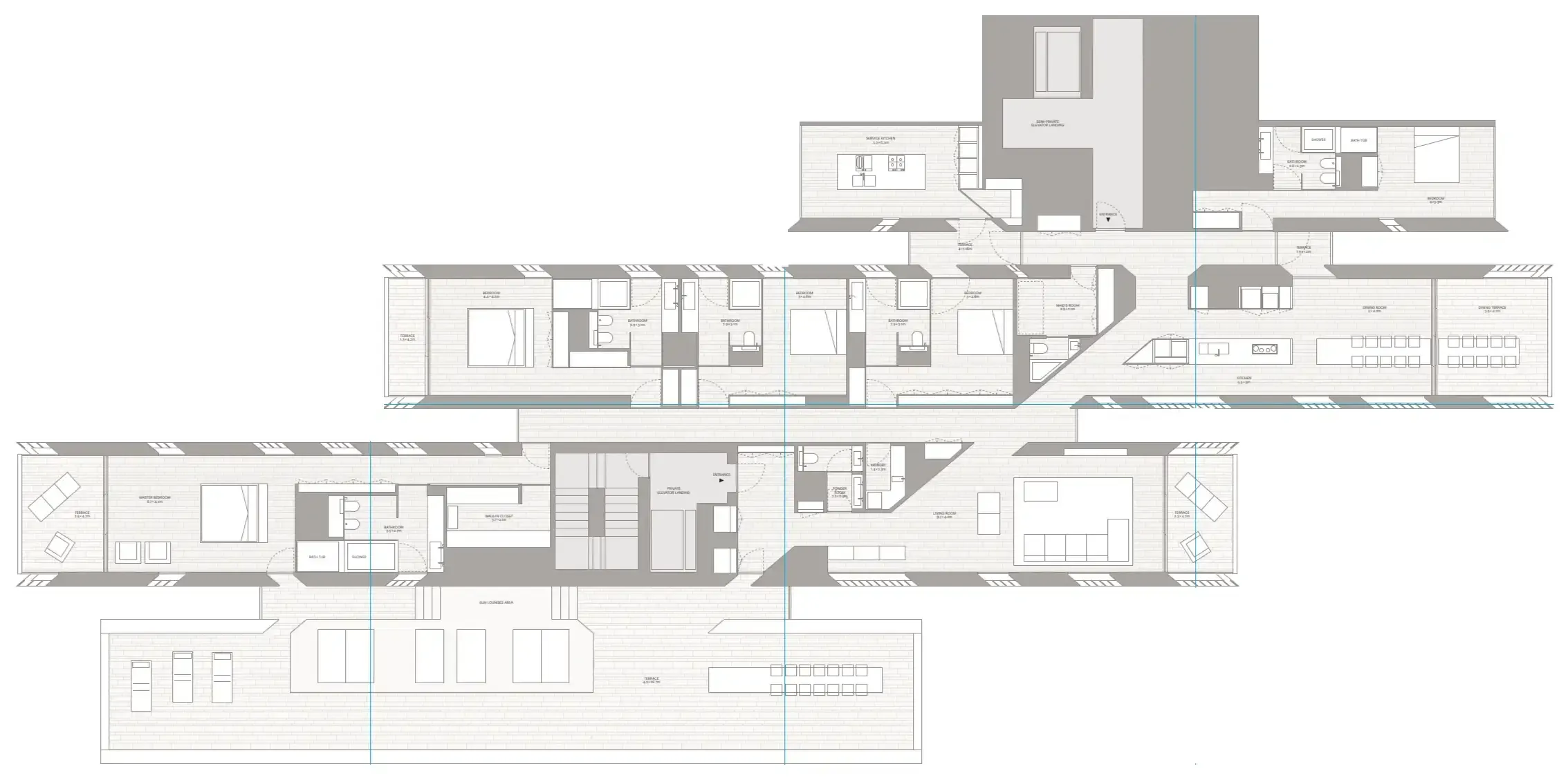 5 bedrooms floor plan