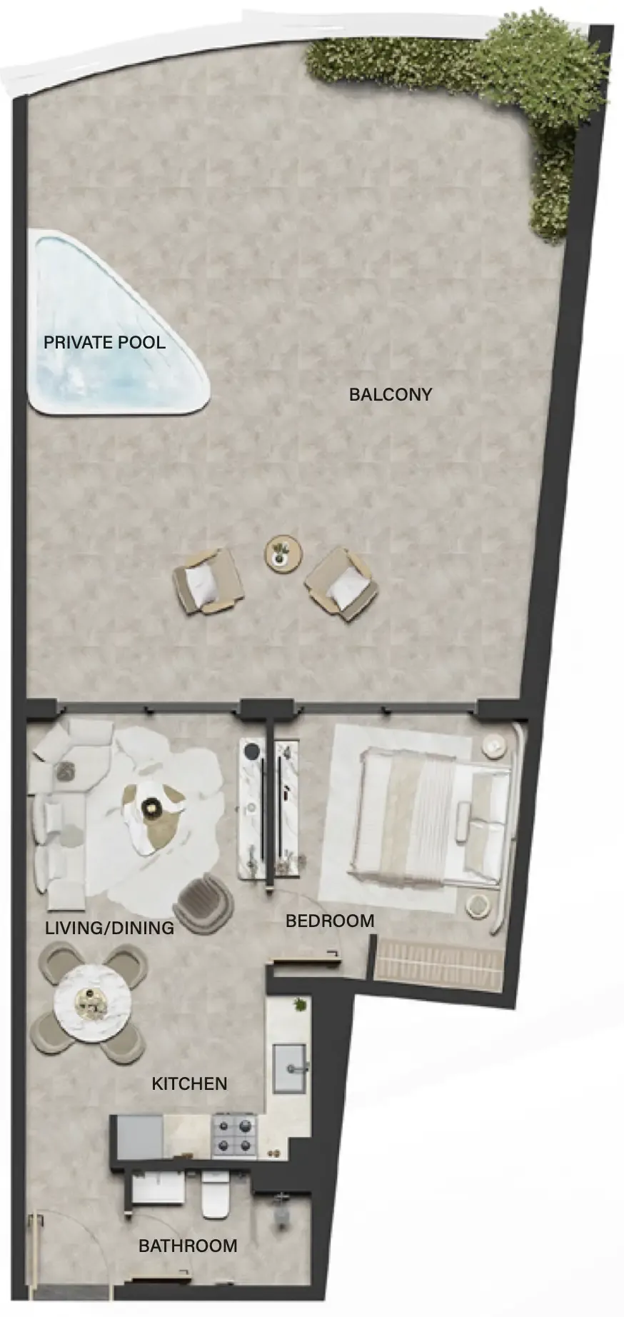 Weybridge Gardens 4 — 3 Bedrooms floor plan