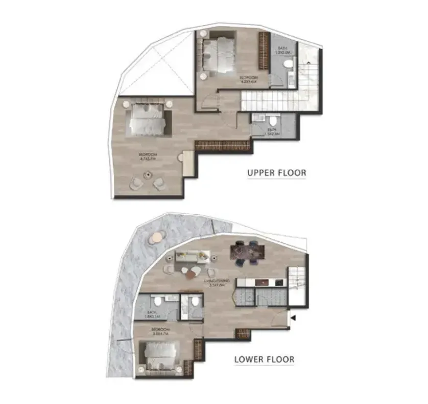 3 bedrooms floor plan