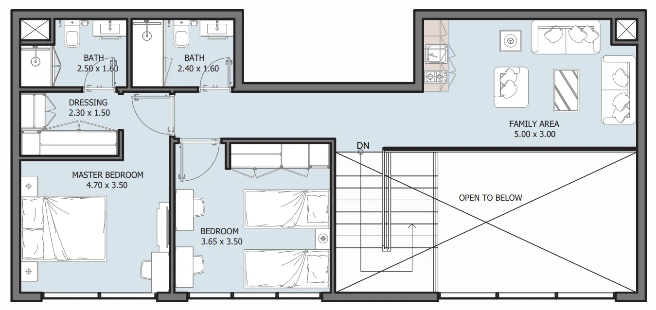 4 bed