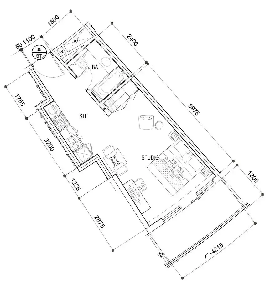 Studio floor plan