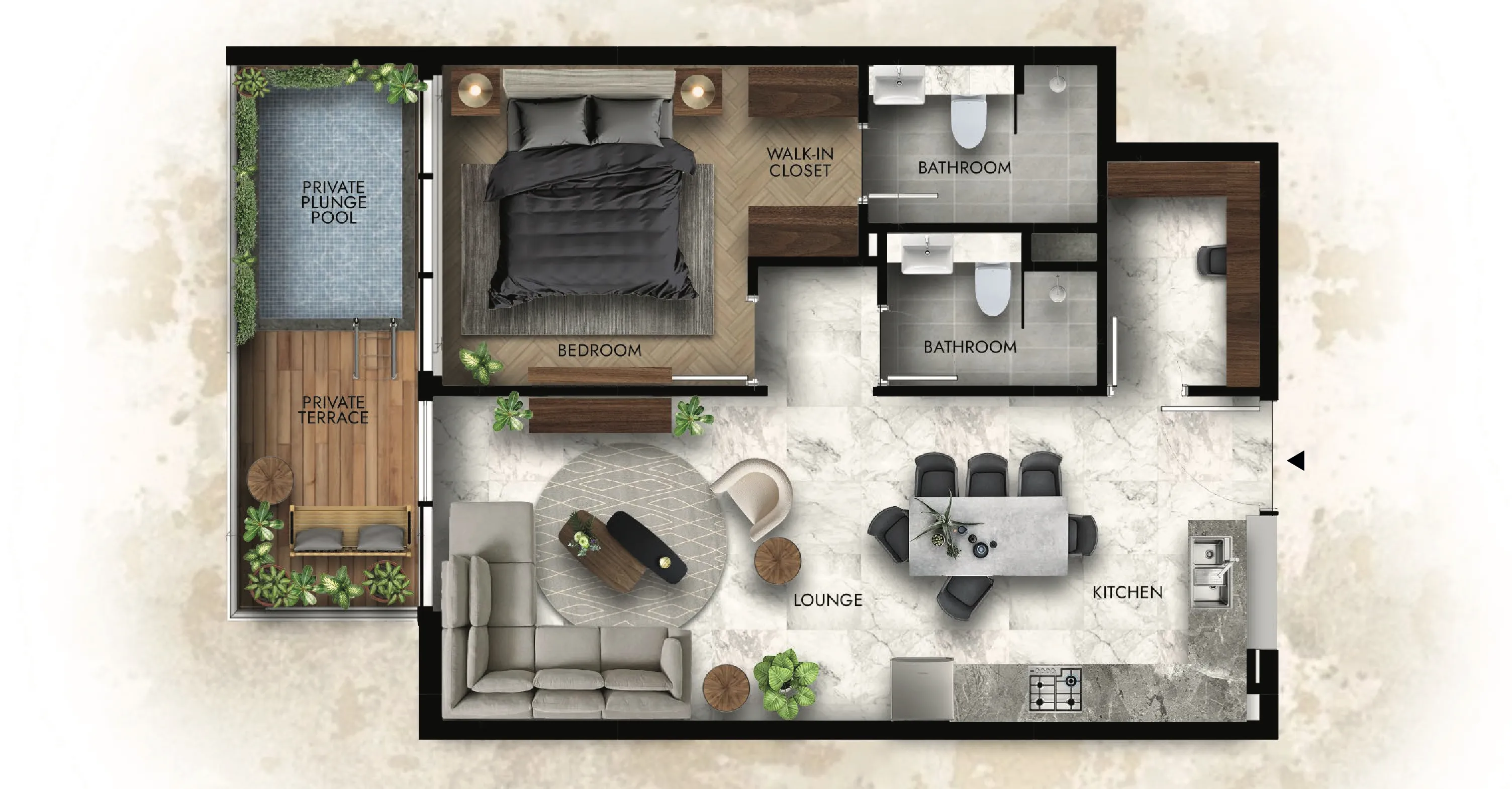 1 bed