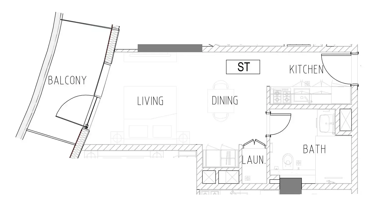 Studio floor plan